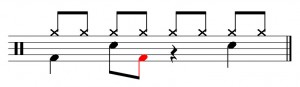 Basic_Rock_Groove_1-2-3 Basic groove variation