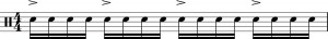 Accented 16th notes