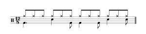 Drum groove in 12-8