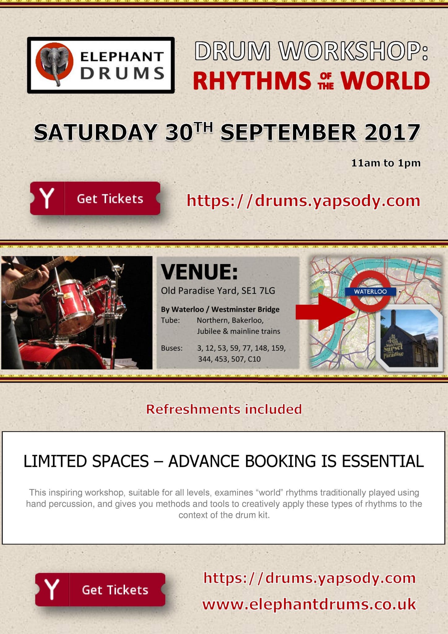 World Rhythms workshop March 2017